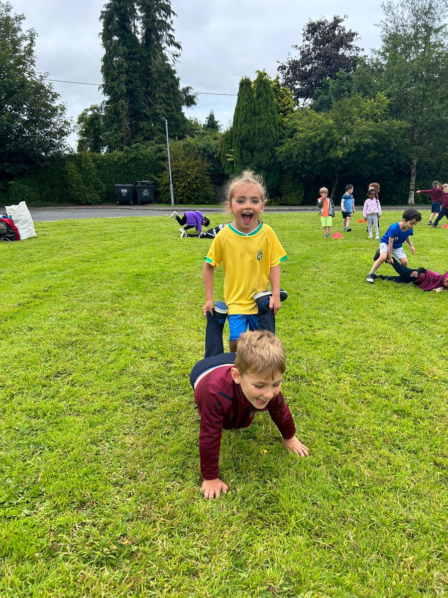 What an amazing Sports Day!  From parachute games to wheelbarrow races, everyone had a blast! A huge thank you to Liam Óg and his team for facilitating such a fun-filled day. A special mention to @mammy_johnstons for the delicious ice cream treats that made the day even sweeter!