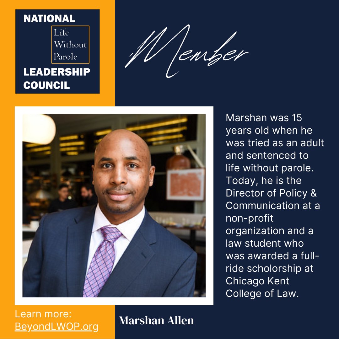Meet Marshan Allen, one of our passionate NLC members at BeyondLWOP.org. He is dedicated to ending life without parole and creating second chances. Learn more about his story! #BeyondLWOP #SecondChancesStrongerCommunities