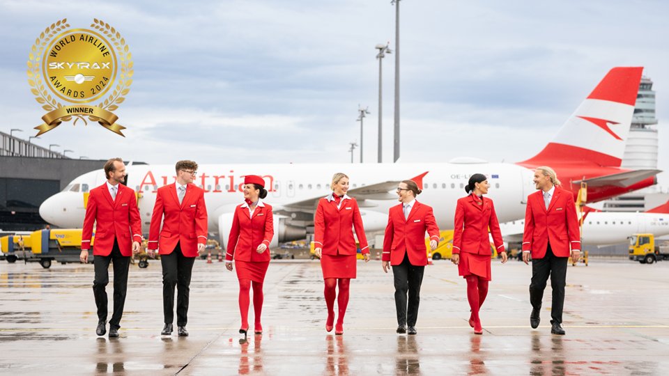 Dreamteam in the skies ❤ We are incredibly proud to announce that our Austrian Airlines cabin crews were honoured with the titles "Best Cabin Crew in Europe 2024" and "Best Cabin Crew in Western Europe 2024".  ✨✈