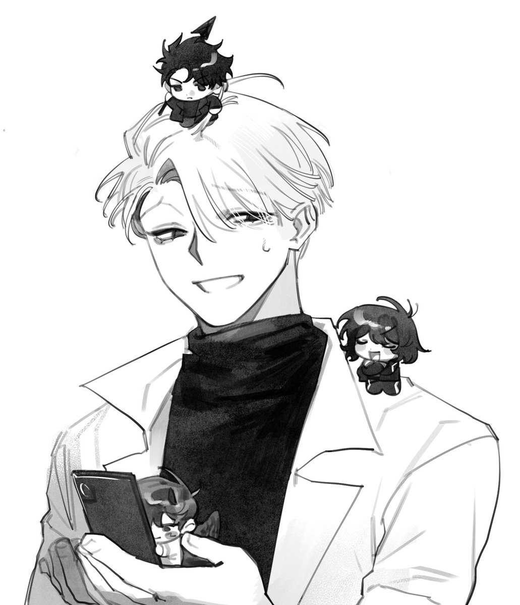 #Orvsidestory 

I don't remember if I uploaded this image here or not so I'm just gonna post the maknae and his seniors YooHanKim here...

Cowommission credit artist: @/Wanwan279 🥺🥺🥺