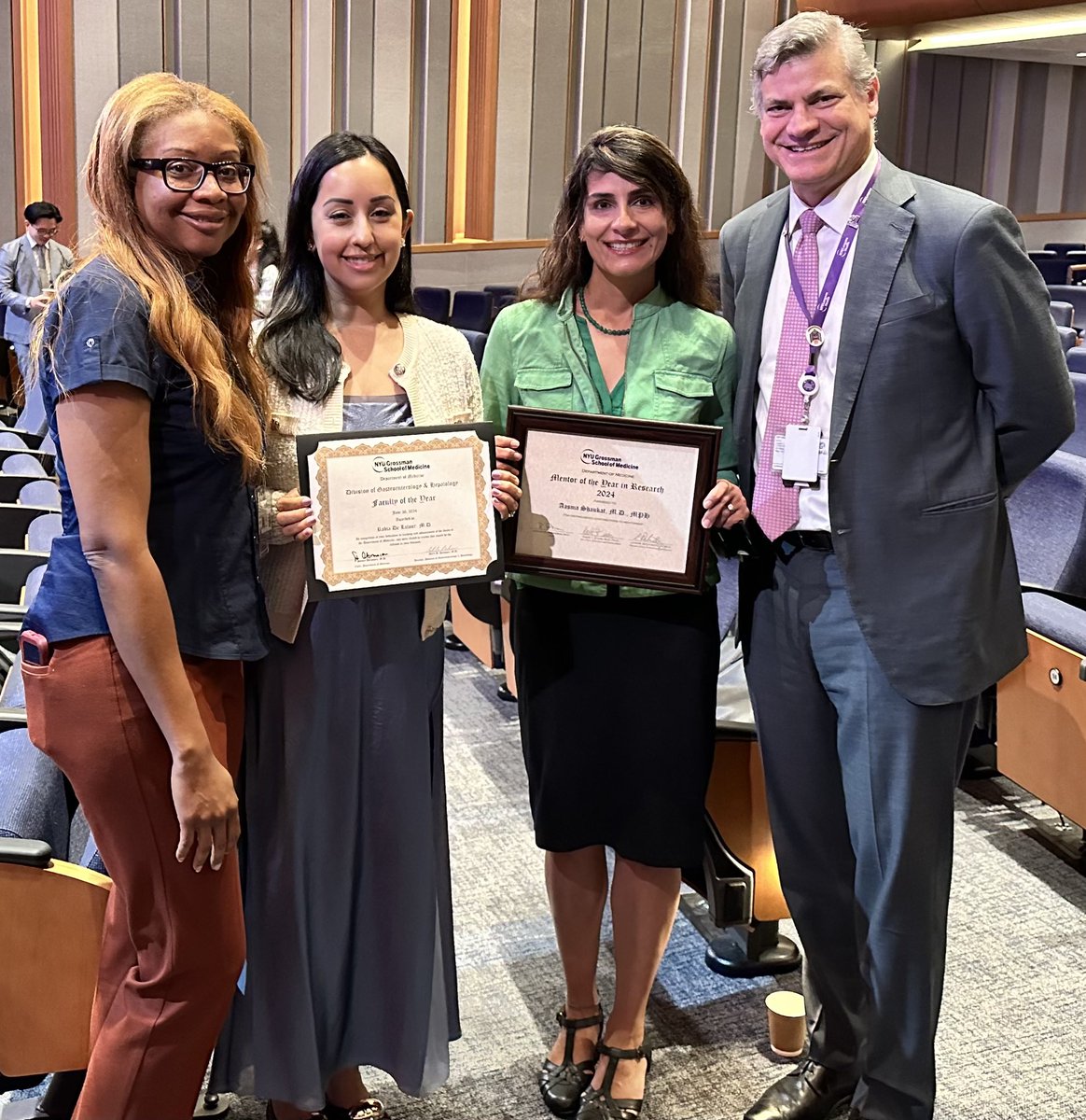 Aasma Shaukat MD MPH (@aasmashaukatmd) on Twitter photo Thank you 🙏🏼 🙏🏼 for the support <a href="/MarkPochapin/">Mark B. Pochapin, MD</a>
🙌🏼🙌🏼 Grateful to mentees across DOM and CTSI for the nominations <a href="/AdamFayeMD/">Adam Faye MD MS</a> <a href="/s_taranika/">Taranika S Das</a> and others!
🎉🎉Congratulations to bestie and rockstar endoscopist @RabiadeLatour for GI teacher of the year award
<a href="/CTSINYULH/">NYU-H+H CTSI</a> <a href="/nyulangone/">NYU Langone Health</a> Thank you 🙏🏼 🙏🏼 for the support <a href="/MarkPochapin/">Mark B. Pochapin, MD</a>
🙌🏼🙌🏼 Grateful to mentees across DOM and CTSI for the nominations <a href="/AdamFayeMD/">Adam Faye MD MS</a> <a href="/s_taranika/">Taranika S Das</a> and others!
🎉🎉Congratulations to bestie and rockstar endoscopist @RabiadeLatour for GI teacher of the year award
<a href="/CTSINYULH/">NYU-H+H CTSI</a> <a href="/nyulangone/">NYU Langone Health</a>