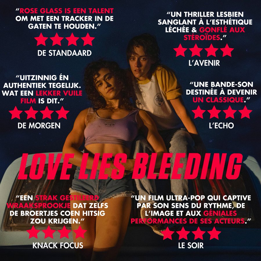 Belgische Love Lies Bleeding recensies poster