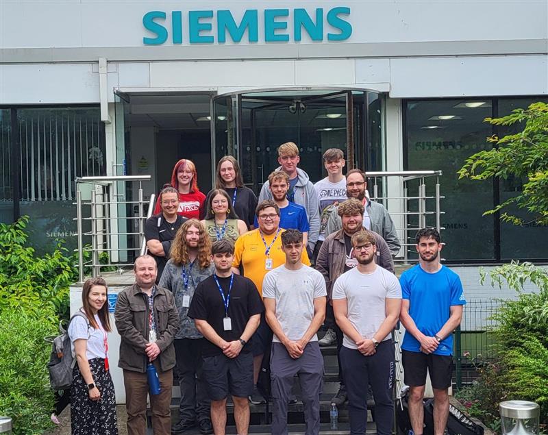 Yesterday, our <a href="/GMInstituteTech/">Greater Manchester Institute of Technology</a> Nuclear Degree apprentices had the opportunity to have a fantastic tour around the <a href="/Siemens/">Siemens</a> factory in Congleton.

Deputy Head of HE Engineering, Martin Craig said: "It was useful to see principles of Lean Manufacturing and Industry 4.0 in action.