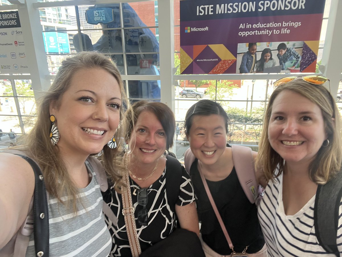 The team traveled to Denver this week to attend #ISTELive. We gathered a ton of resources, made new connections, and tried new things to bring back to the district! <a href="/mrspopereads/">Leslie Pope, MLS</a> even presented an interactive session on Literacy and STEM!