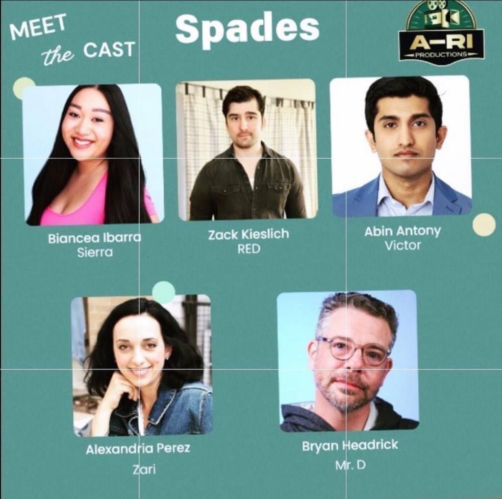 QuevetteT's tweet image. 🎥🎬Get ready for an amazing and captivating experience in our upcoming short film, Spades! Brace yourself as a weekend getaway among friends transforms into a thrilling game of trust and trickery. Stay tuned for more exciting updates! #texasactors #texasdirector #texasfilm