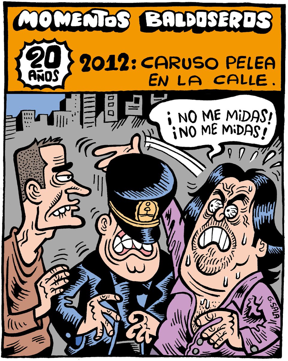 2012. Caruso pelea en la calle.

¿Y al final, quién ganó?