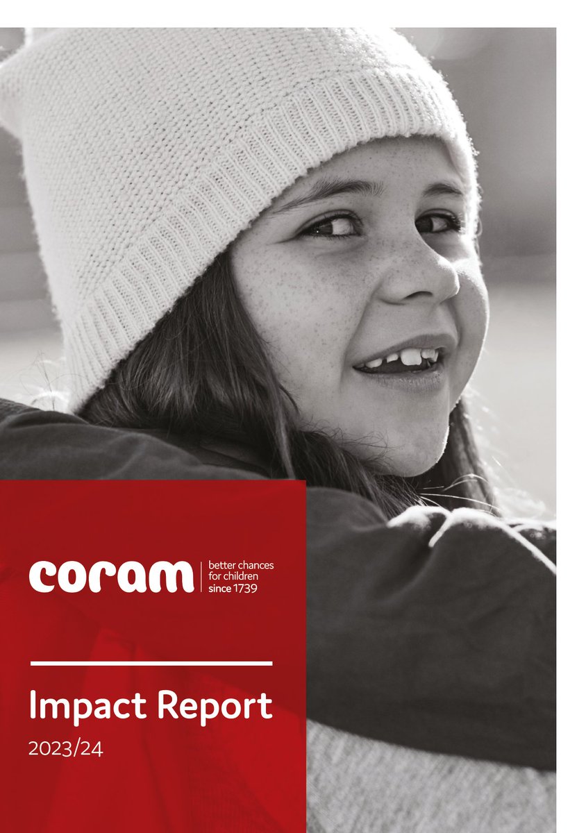 Coram has today published its new impact report - find out how we have been supporting hundreds of thousands of children and young people nationwide over the last 12 months: bit.ly/CoramImpactRep…
#BetterChancesforChildren #WeAreCoram
