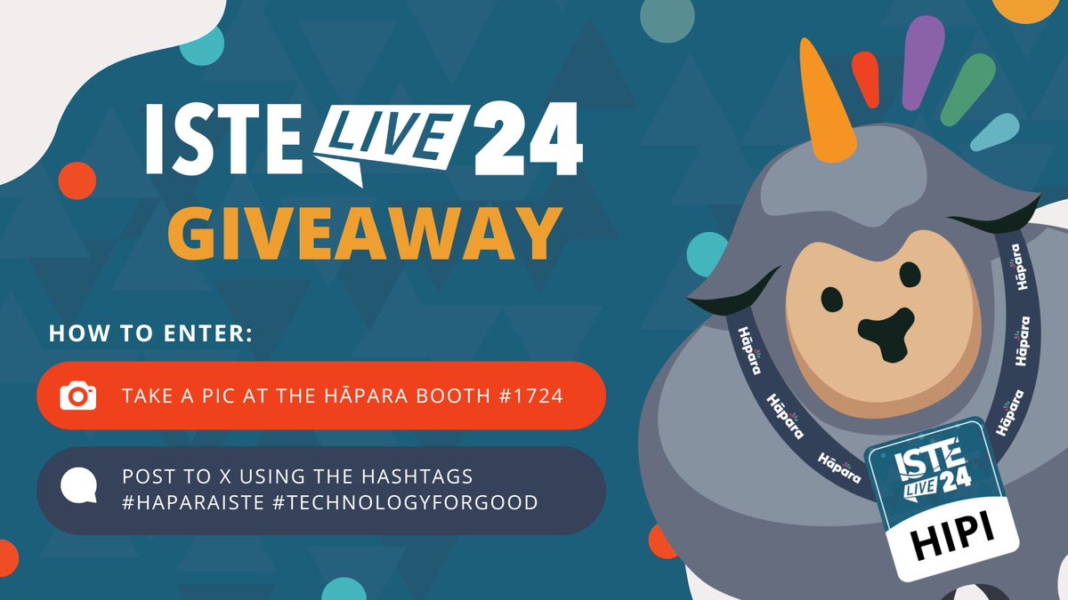 hapara_team's tweet image. Congratulations to Donna Yates, our #ISTELive giveaway winner! Donna, please visit booth 1724 for your prize. 🥳 🎉

#HaparaISTE #TechnologyForGood