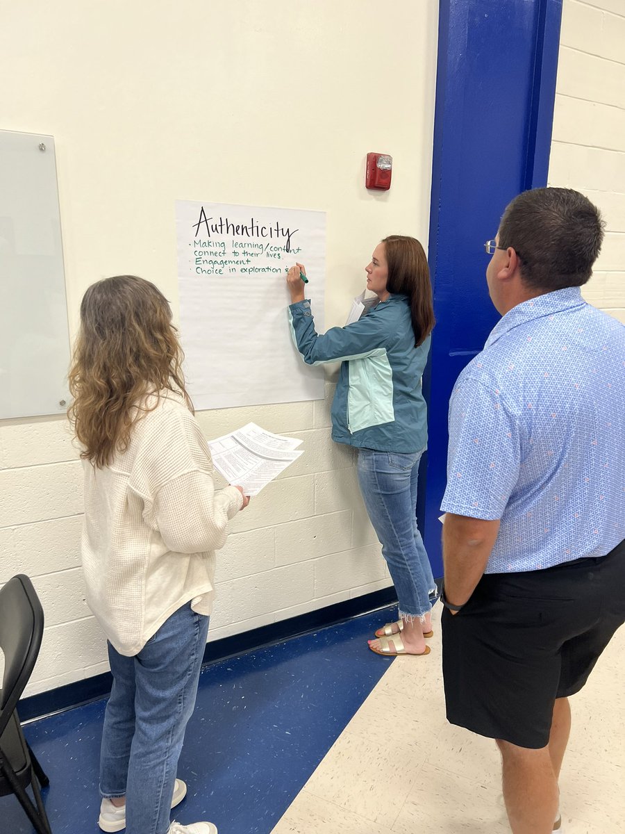 DrMeganBrown's tweet image. Our District Professional Development Committee worked hard today to develop look fors for the 6As, guiding our instruction and feedback.  We hope we made you proud, @eisbergpbl!  #limitlesslearning