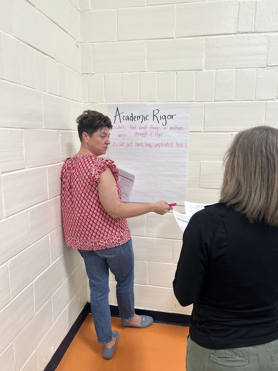 DrMeganBrown's tweet image. Our District Professional Development Committee worked hard today to develop look fors for the 6As, guiding our instruction and feedback.  We hope we made you proud, @eisbergpbl!  #limitlesslearning