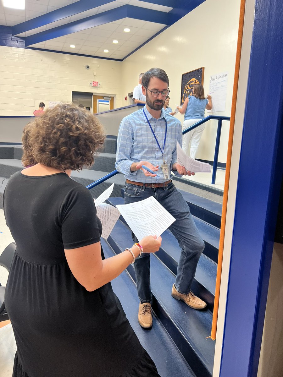 DrMeganBrown's tweet image. Our District Professional Development Committee worked hard today to develop look fors for the 6As, guiding our instruction and feedback.  We hope we made you proud, @eisbergpbl!  #limitlesslearning