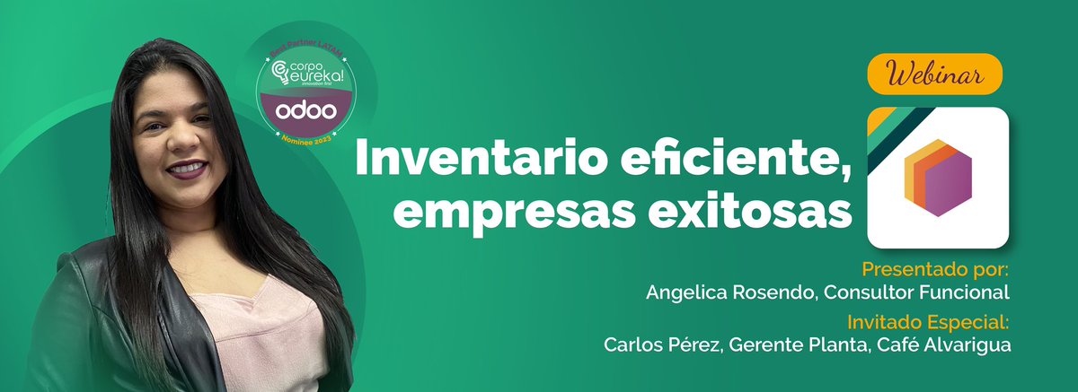 corpoeureka's tweet photo. ¿Luchas con excesos o faltantes de #inventario? 

 Aprende a controlarlo en nuestro próximo  #webinar con Angélica Rosendo, consultor funcional en Inventario, en compañía del invitado, Carlos Pérez, Gerente de Planta de Café Alvarigua

▶️ Conéctate este martes #02jul a las 15h 🇻🇪 https://t.co/Kgo76dqS9j