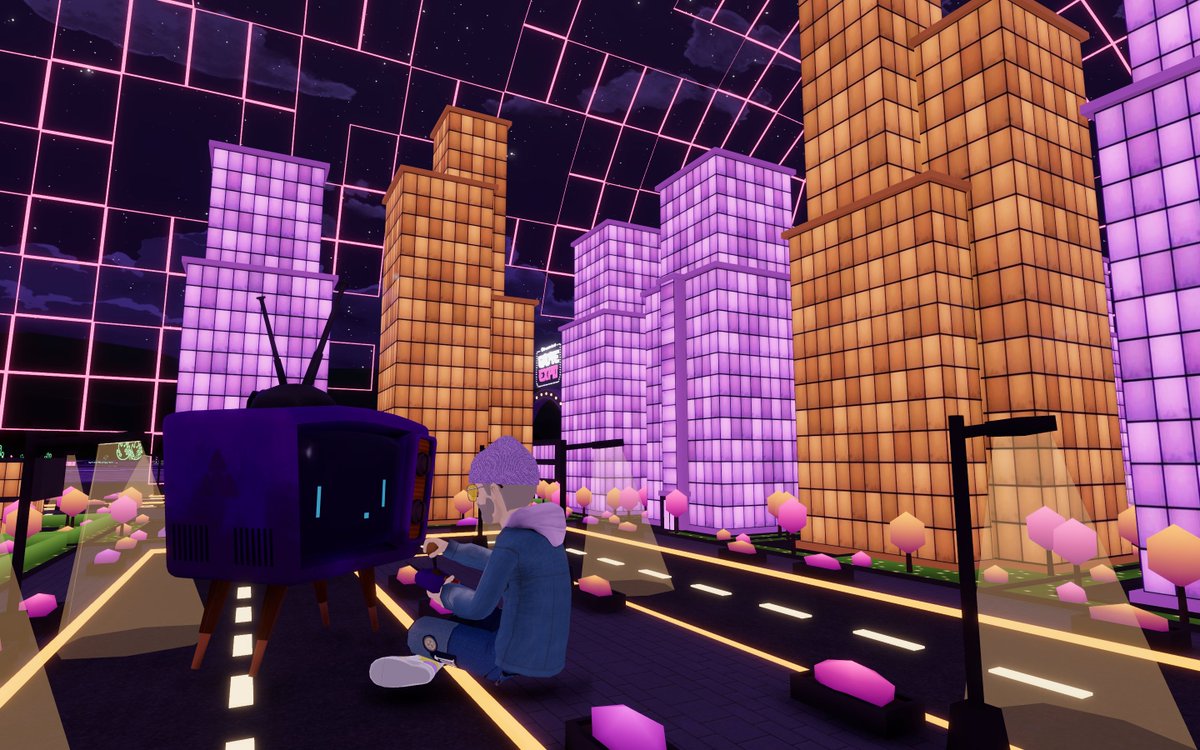 They shouldn't have left the city planning to me. Shall I finish the roads first or Pong? 🫨 <a href="/decentraland/">Decentraland</a> #DCLGX24