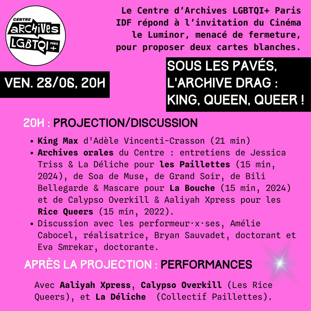 Centre d'archives LGBTQI+ Paris IDF tweet media