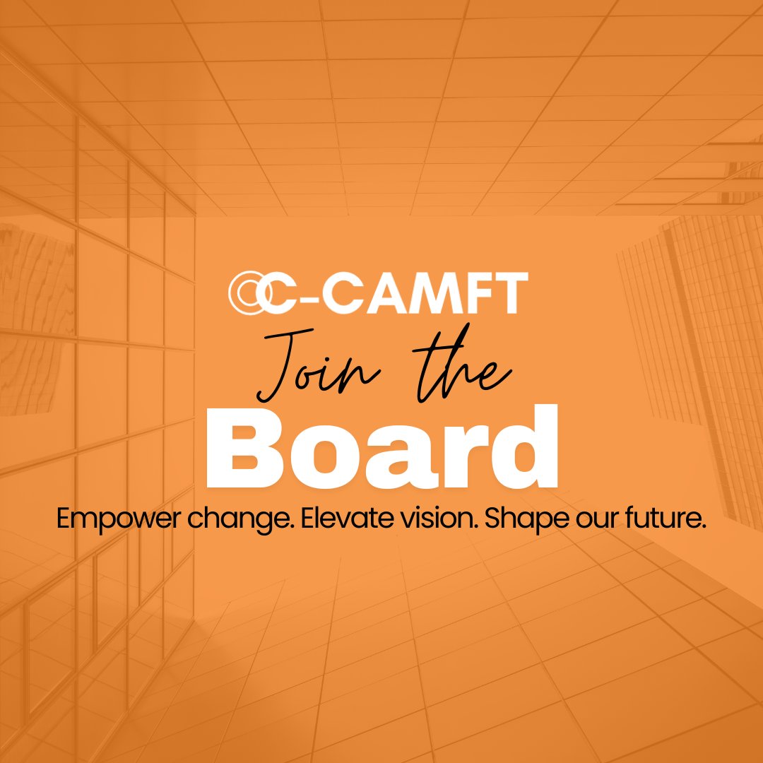We're excited to announce several open board positions within OC CAMFT, including Student Representative, Sponsorship Director, as well as committee members for Programming. Apply: occamft.org/Board-of-Direc…