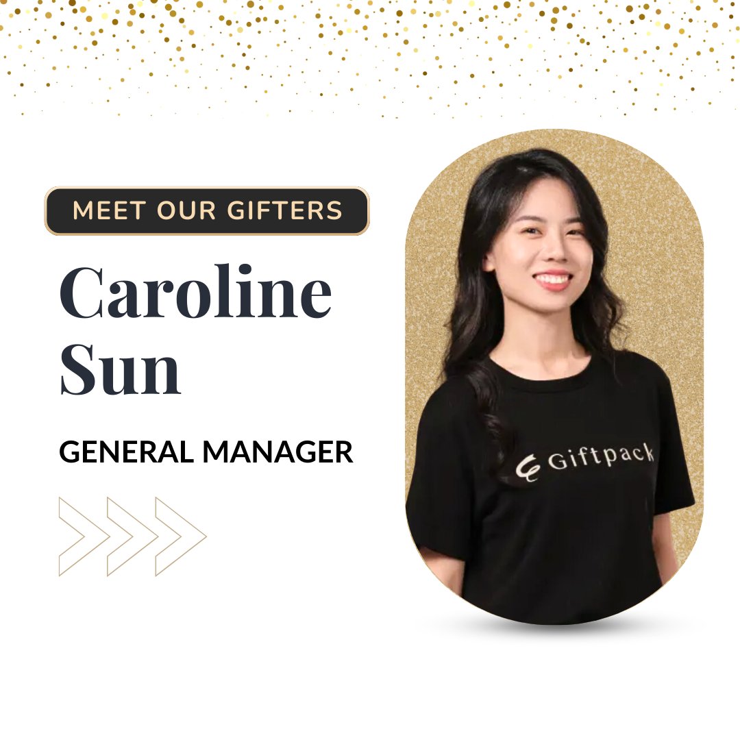 giftpack_io's tweet photo. We're unwrapping another Gifter profile! Meet Caroline Sun, General Manager at Giftpack. 🎁 

We're incredibly lucky to have her and appreciate her exceptional leadership and unwavering dedication! 🌟 

#Giftpack #AI #Technology #HR #EmployeeEngagement #CorporateGifting https://t.co/Cwa09D86wG