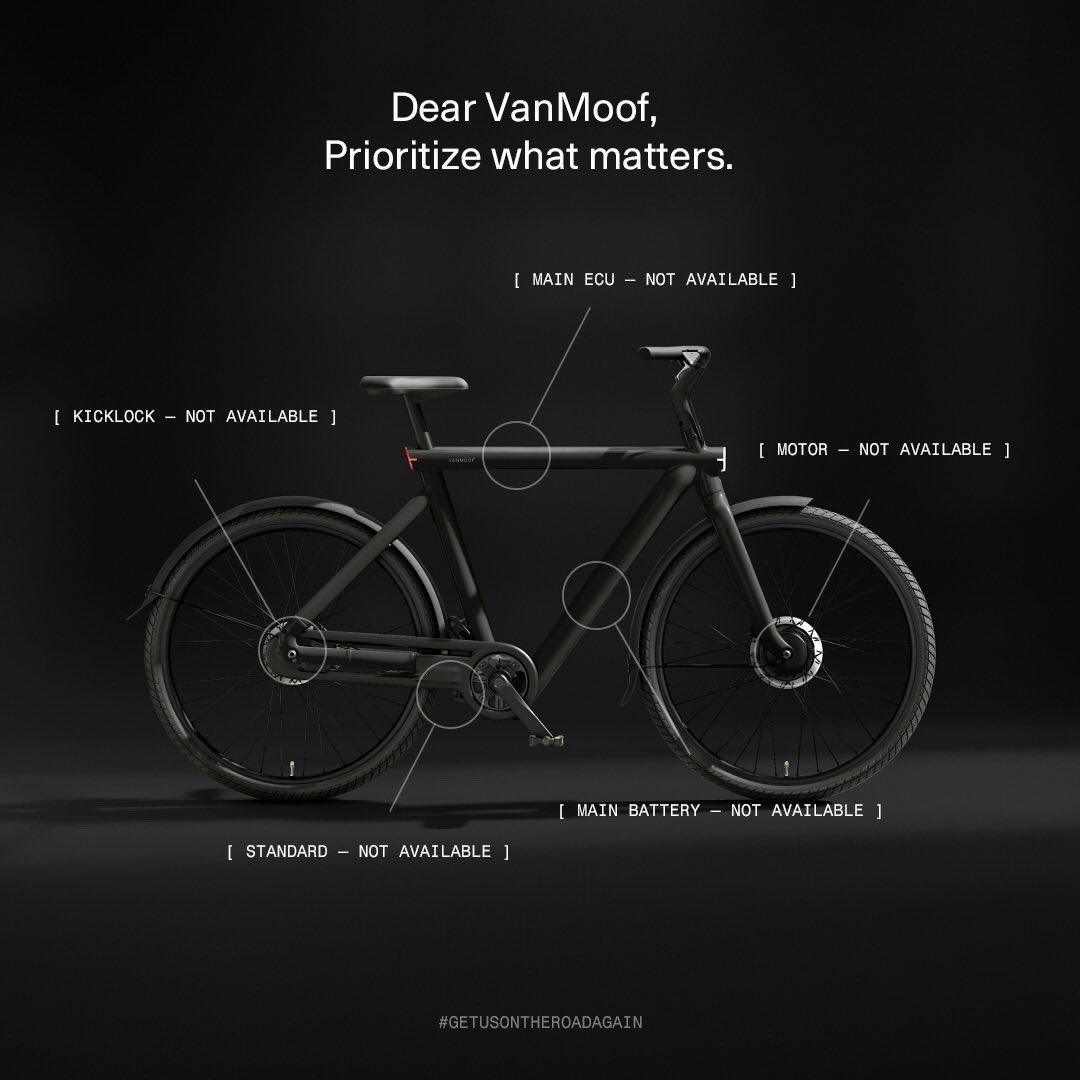 VanMoof S3 / X3 キックロック部品 [新品]