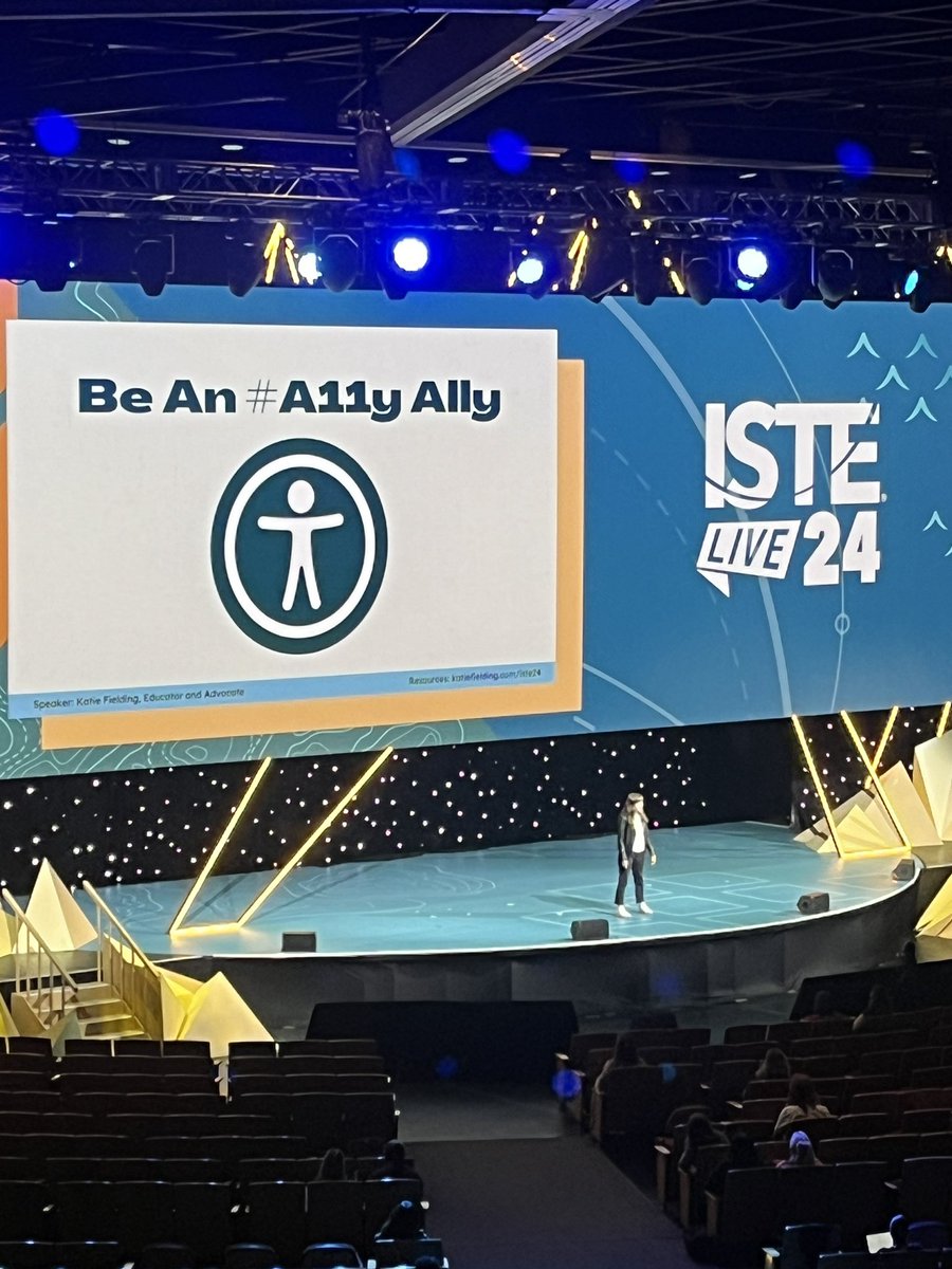 That’s my girl! <a href="/KatieF/">Katie Fielding</a> killing it on the main stage #ISTELive