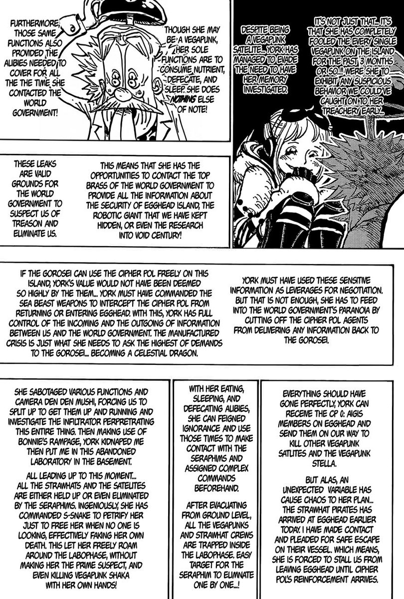 WosPiece's tweet photo. Dites vous que des gens auraient voulu quelque chose comme ça pour le message de Vegapunk sur Egg Head et ça me terrifie mdrr on est ou là.

C'est un manga ou un roman ? 😭

#ONEPIECE https://t.co/nDRMfY72af