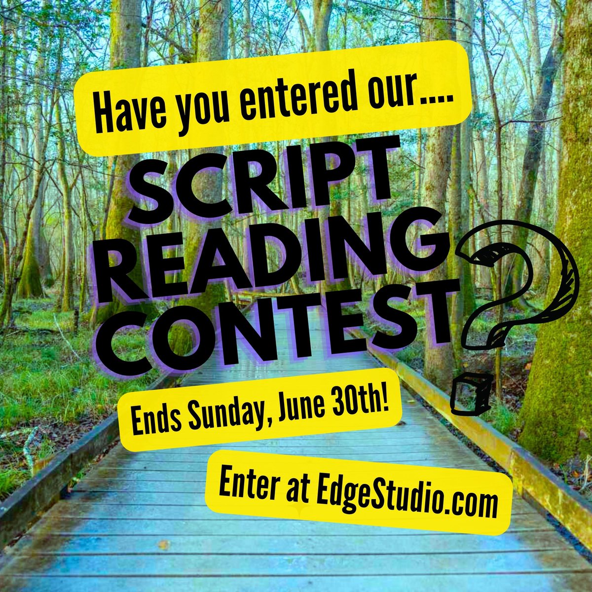 Enter our Script Reading Contest by 11:59pm ET on Sunday, June 30th!
1st Place: $200 credit with David Goldberg
2nd Place: $100 credit with any coach
3rd Place: $50 credit with any coach
Details: edgestudio.com/audition-conte…
#edgestudio #voiceover #vo #contest