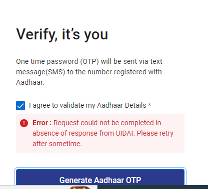 tssunil9's tweet photo. @IncomeTaxIndia @FinMinIndia @UIDAI 

We are facing this problem since last 2 week. https://t.co/r8yFknT7O0