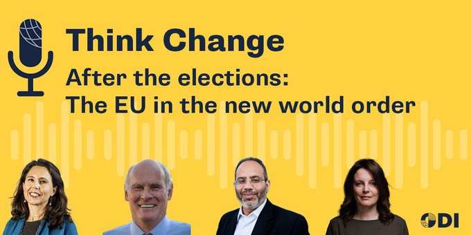 Sara Pantuliano - @sara-pantuliano.bsky.social (@sarapantuliano) on Twitter photo On the latest ODI #ThinkChange podcast, we focused on the recent #EU #elections and their global relevance.
<a href="/suzannelynch1/">Suzanne Lynch</a>, <a href="/LopesInsights/">Carlos Lopes</a> and <a href="/ValedeAlmeidaEU/">ValedeAlmeidaEU</a> joined me to discuss how the results will shape Europe's #global position.
๐๏ธListen here: buff.ly/3XzwDsV On the latest ODI #ThinkChange podcast, we focused on the recent #EU #elections and their global relevance.
<a href="/suzannelynch1/">Suzanne Lynch</a>, <a href="/LopesInsights/">Carlos Lopes</a> and <a href="/ValedeAlmeidaEU/">ValedeAlmeidaEU</a> joined me to discuss how the results will shape Europe's #global position.
๐๏ธListen here: buff.ly/3XzwDsV