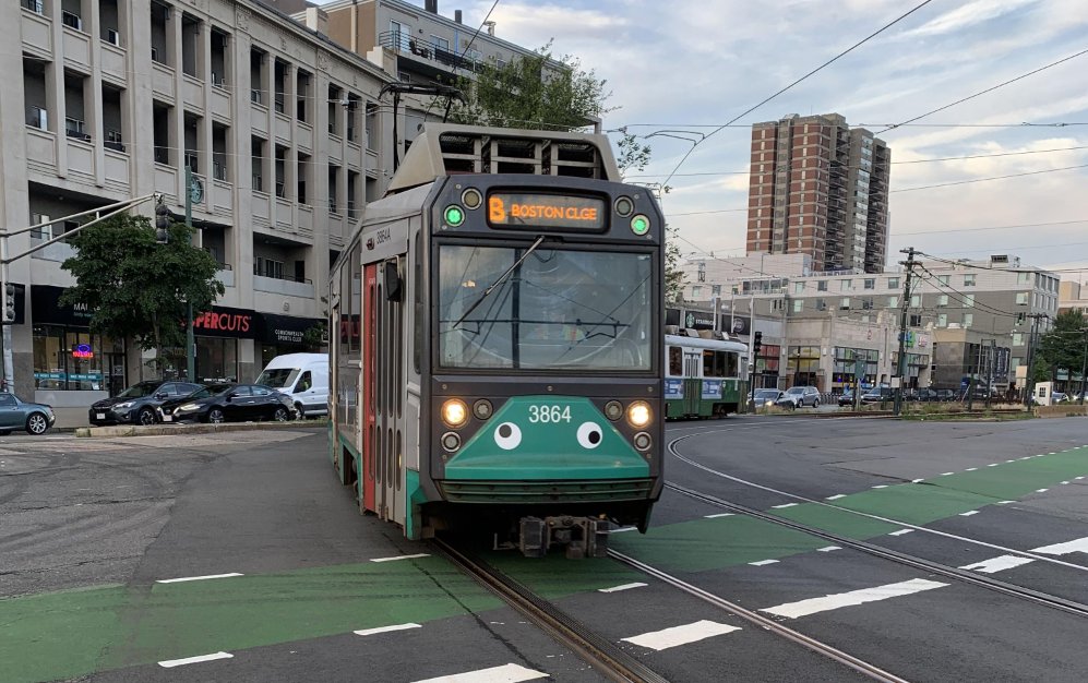 New: The <a href="/MBTA/">MBTA</a> confirms that, yes, they actually put googly eyes on a few trains, after a Green Line trolley was spotted with them yesterday at Packard's Corner: reddit.com/r/boston/comme…