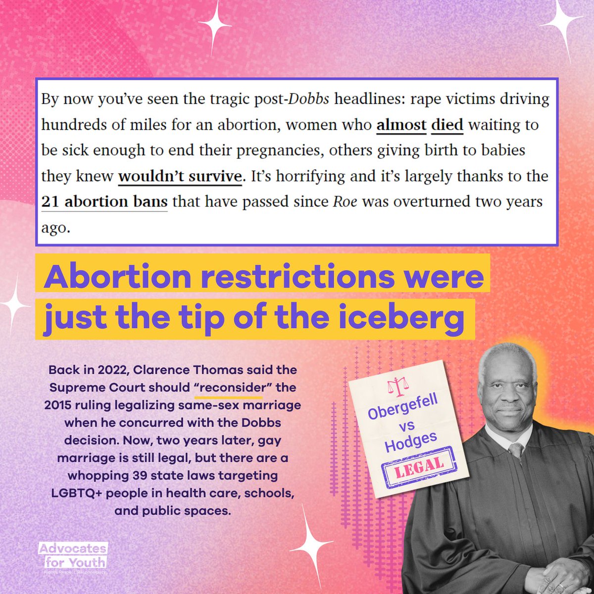 AdvocatesTweets's tweet image. 🌈💪Queer rights and abortion rights go hand in hand. 🌈💪Written by our very own Larada Lee-Wallace, this @Cosmopolitan  piece highlights the intersections of #queer affirmation and #reproductive care.