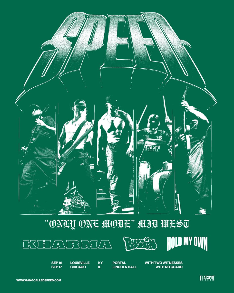Running it back with <a href="/gangcalledspeed/">SPEED</a> in September. This time with a heavy dose of Chicago HC. Tickets on sale Friday @ 10 AM.