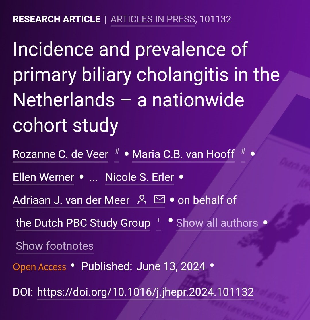 JHEP_Reports's tweet image. 🟪NEW Article in press❕
Incidence and prevalence of primary biliary cholangitis in the Netherlands – a nationwide cohort study
 🔓#OpenAccess at👉jhep-reports.eu/article/S2589-…
#LiverTwitter
#PrimaryBiliaryCholangitis