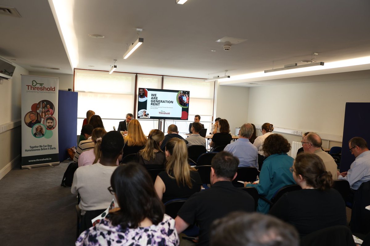 Threshold (@thresholdire) on Twitter photo A big thank you to all those who joined us at the launch of our seventh annual "We Are Generation Rent" survey today, especially Deputy <a href="/stevensgreen1/">Steven Matthews</a>, <a href="/sarahss28/">Sarah Sheridan</a>, and Elisa, a client of Threshold's who bravely told her story.
Read the full report: threshold.ie/wp-content/upl… A big thank you to all those who joined us at the launch of our seventh annual "We Are Generation Rent" survey today, especially Deputy <a href="/stevensgreen1/">Steven Matthews</a>, <a href="/sarahss28/">Sarah Sheridan</a>, and Elisa, a client of Threshold's who bravely told her story.
Read the full report: threshold.ie/wp-content/upl…
