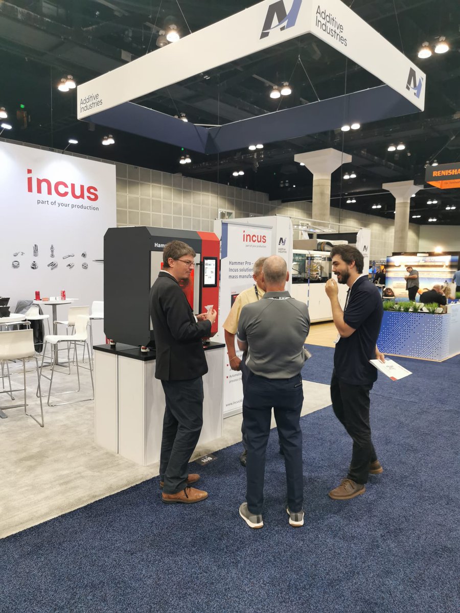 Incus3D's tweet image. Day two in LA is off to a great start! We&apos;re thrilled to see a diverse range of visitors at our booth today and to showcase some exciting new applications. Stop by booth 1619 today and experience our Hammer Lab35 and #3dprinted parts firsthand!

#3dprinting #incus3d #rapidtct
