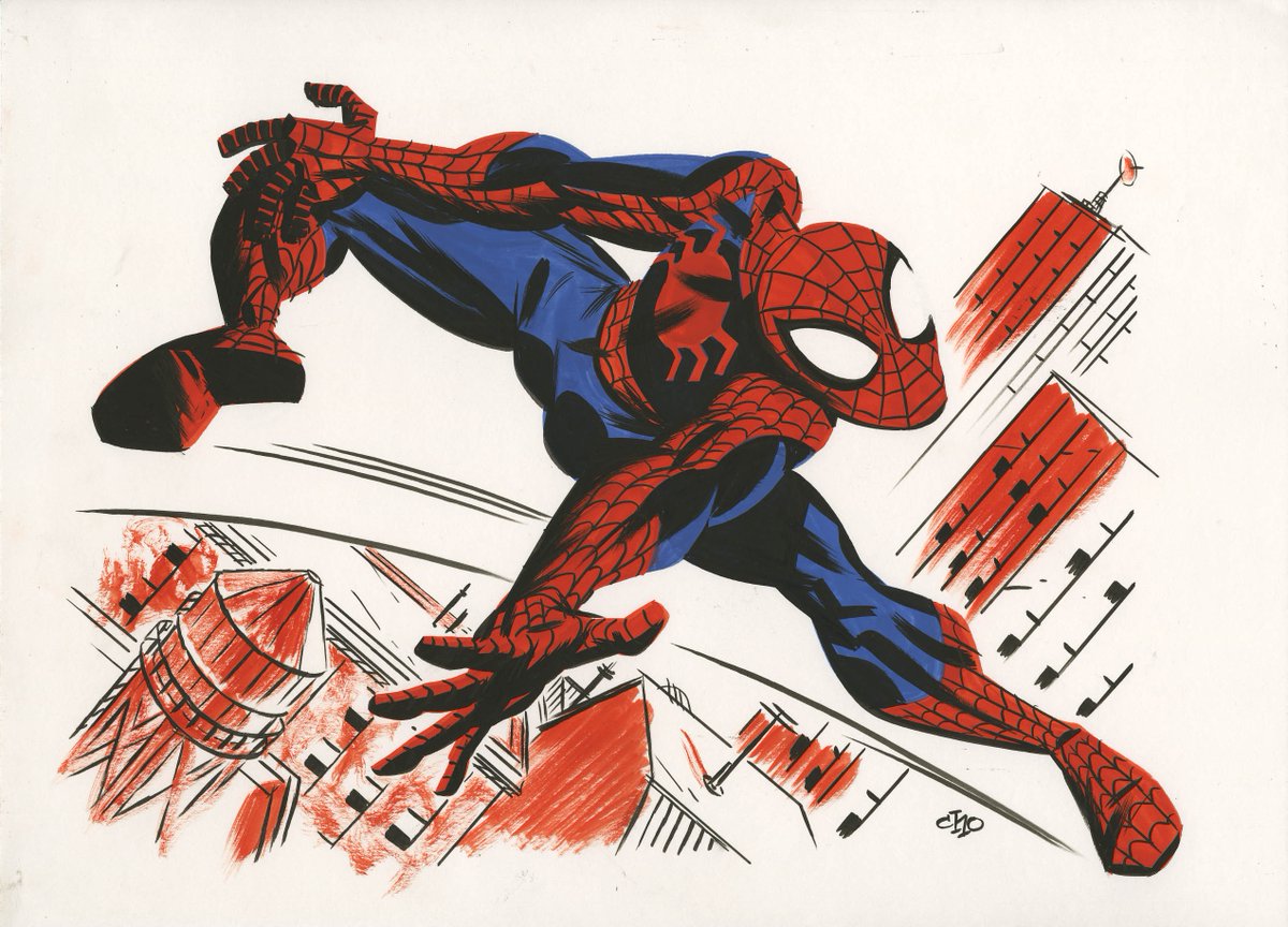 iamluke85's tweet image. #spiderman artwork by #michaelcho