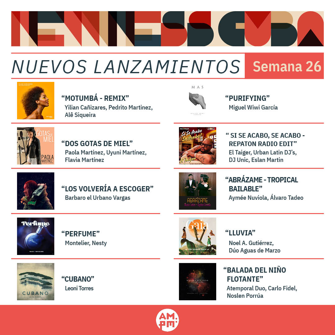 magazineampm's tweet photo. 📢ALERTA NUEVA MÚSICA📢

🎶NewnessCuba te trae 10 nuevos temas sacados del horno para que te muevas al ritmo de nuestra isla.🎶

https://t.co/uLved8pdCc https://t.co/8H4eAgMlwe