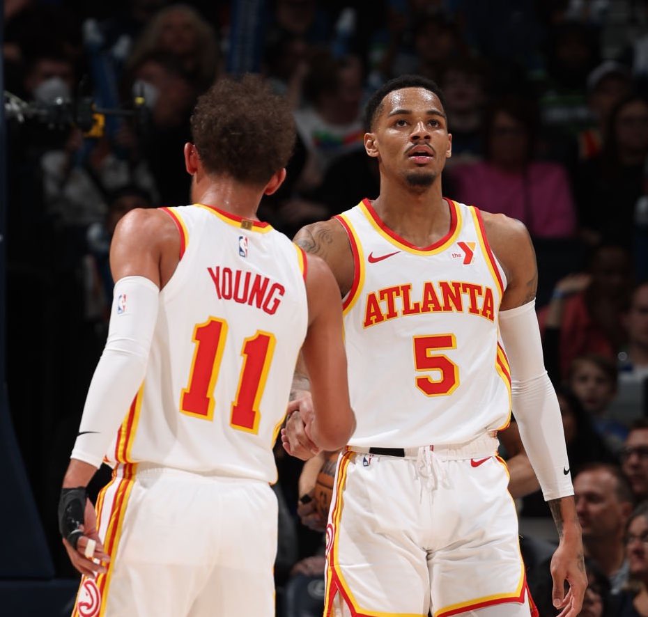 TheDunkCentral's tweet image. Trae Young is not expected to fetch a trade package similar to those of Mikal Bridges or Rudy Gobert on the trade market, per @BobbyMarks42 

“Dejounte Murray actually has more value than Trae Young at this stage”