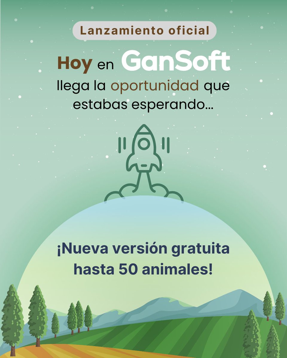 GanSoftLLC's tweet photo. ¡Hoy es el gran día! 🌟
¡La ganadería del futuro está aquí!

Prueba la versión gratuita para gestionar hasta 50 animales🐂📊

✅ Data 24/7 
✅ Reportes personalizados 
✅ Software multiplataforma 

¡No esperes más!
Descubre cómo Gansoft puede transformar tu ganadería. https://t.co/aqqEys7Mlj