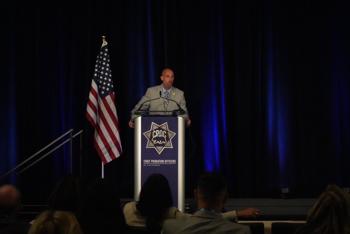 Thank you to our President-Elect, Chief Steve Jackson of <a href="/SJCProbation/">San Joaquin Probation</a> for closing out our first #CAProbation Statewide Conference in Anaheim today. A series of transformative general sessions showcased key areas of probation’s work, including our critical role in successful