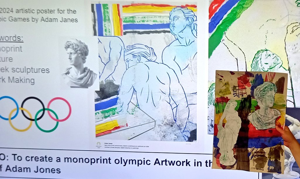 Olympic Art inspired by Artist Adam Jones
#ParisOlympics2024
