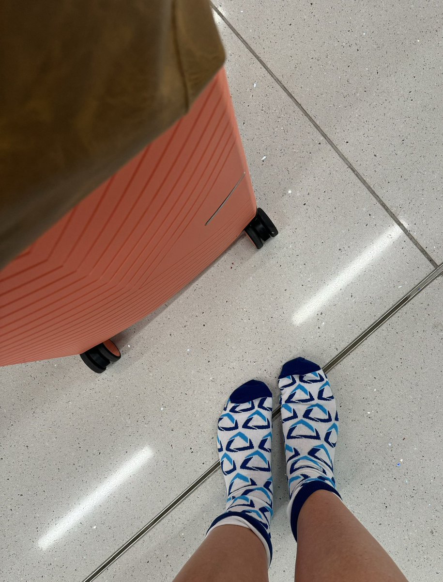 Thank you #GoGuardian and <a href="/CoopTech05/">Jena Cooper</a> for the TSA socks!
#ISTE24