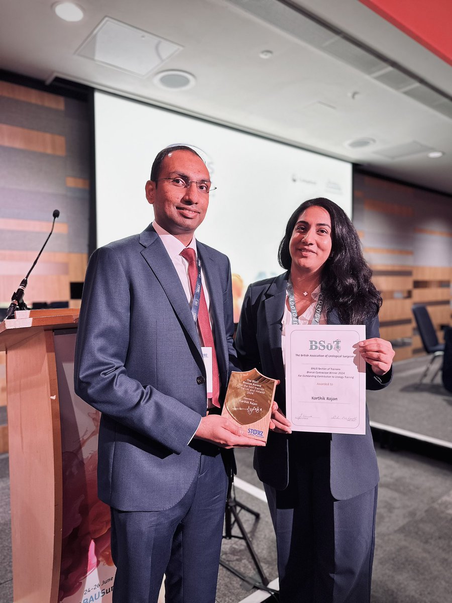 Arjun Nambiar (@urosurg7) on Twitter photo Memorable moment for <a href="/rkarthik163/">Karthik Rajan</a> and his family, winning the <a href="/BSoT_UK/">BSoT</a> bronze cystoscope for trainee of the year 2024. A testament to the value of hard work and dedication. The whole #NewcastleUrology family is proud of you! <a href="/NewcastleUrolo1/">Newcastle Urology</a> #BAUS2024 Memorable moment for <a href="/rkarthik163/">Karthik Rajan</a> and his family, winning the <a href="/BSoT_UK/">BSoT</a> bronze cystoscope for trainee of the year 2024. A testament to the value of hard work and dedication. The whole #NewcastleUrology family is proud of you! <a href="/NewcastleUrolo1/">Newcastle Urology</a> #BAUS2024