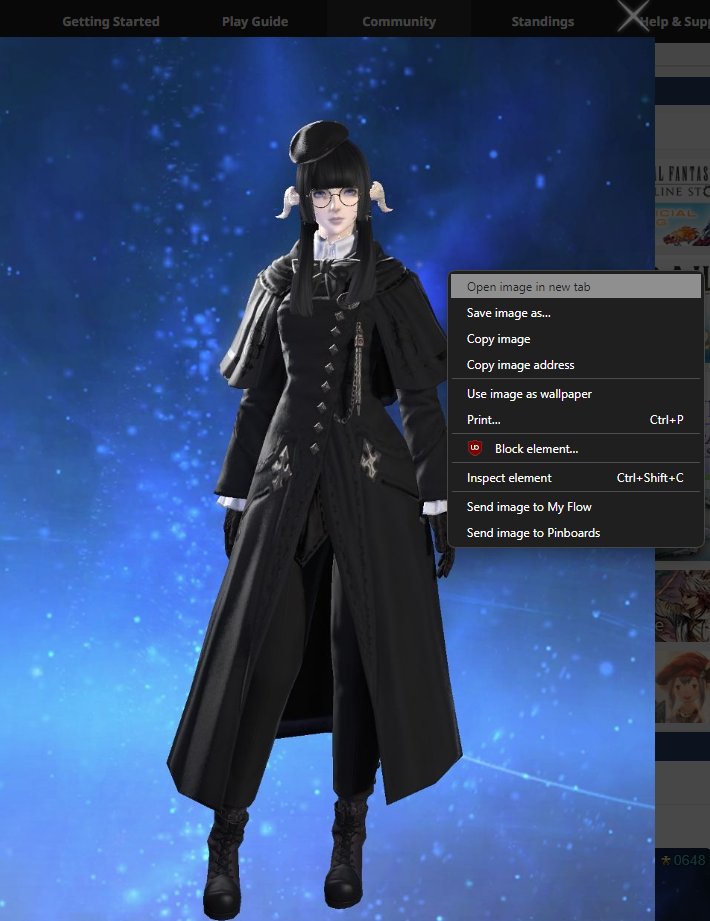 shionyans's tweet image. PSA: if you wanna see if your #FFXIV character's portrait has already been updated to DT graphics, check it from the lodestone like this: (read alt texts)

if it's (880x1200) then it has been updated 
if it's (640x873) then it has not been updated