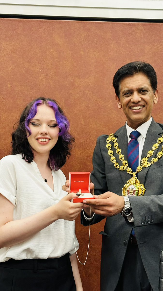 This evening, I was delighted to attend the Youth Mayor Making Ceremony. I would like to pass on my heartfelt thank you to Charlotte for your dedication and service over the last 12 months. I've thoroughly enjoyed attending events with you. It’s also a great pleasure to welcome