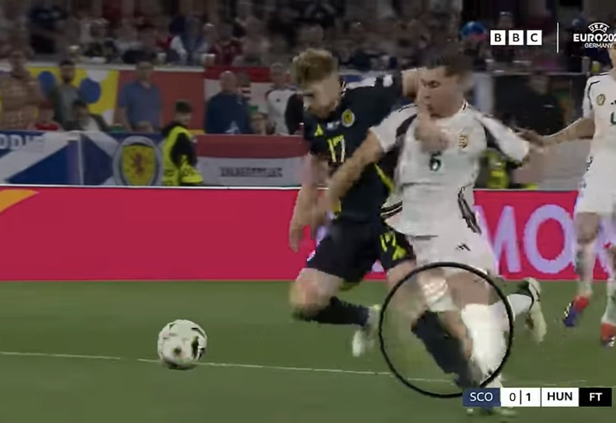 patchys_1's tweet image. #GEOPOR #SCOHUN 
One was given, the other wasn't.

Scotland were robbed.  Portugal decision is a shocker.

#VAR is potential a mess waiting to happen.  The referees need to be consistent in their actions.