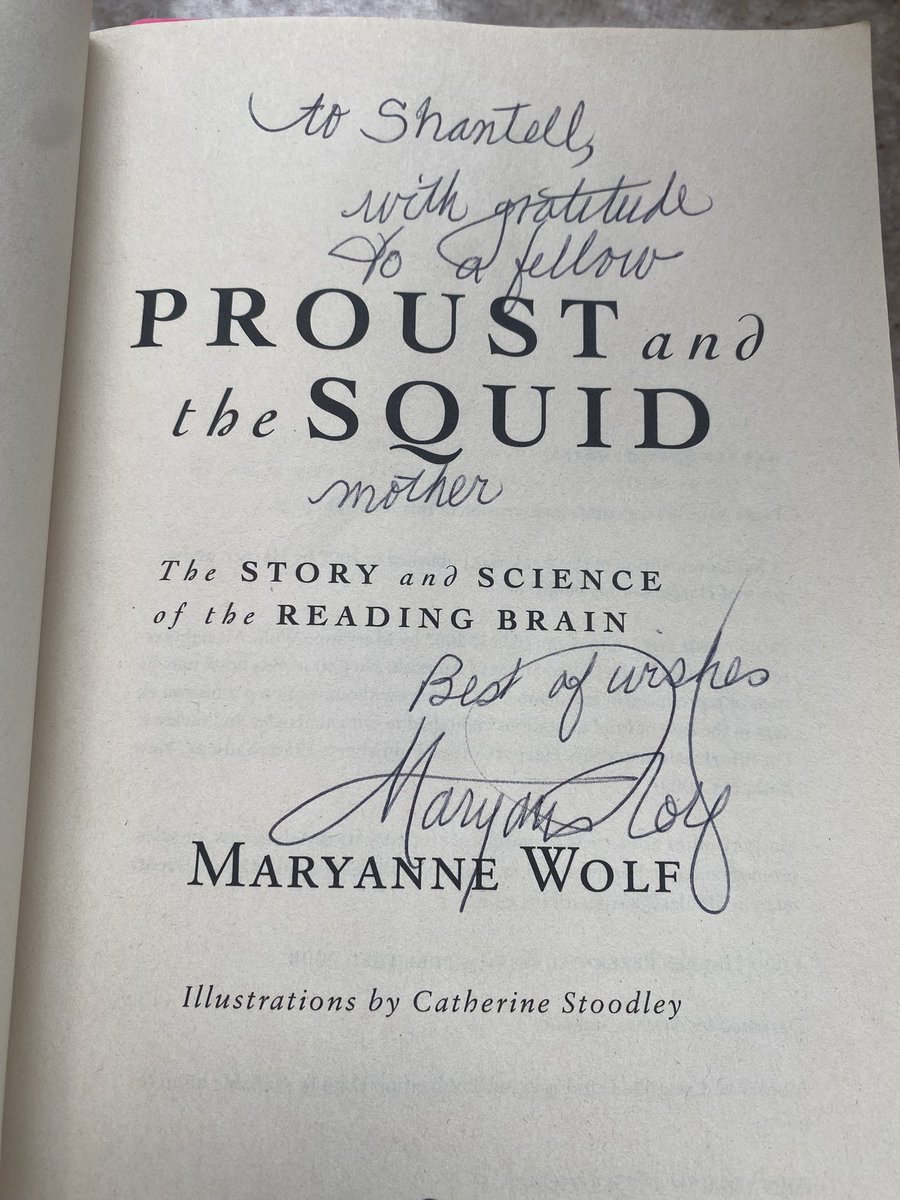 Learning from Dr. Wolf was such a gift today. Getting to connect with her as a fellow mother of children with #dyslexia was just the most amazing, human moment. How she signed her brilliant book could not have been more perfect or meant more. Grateful to be part of this work. 💙