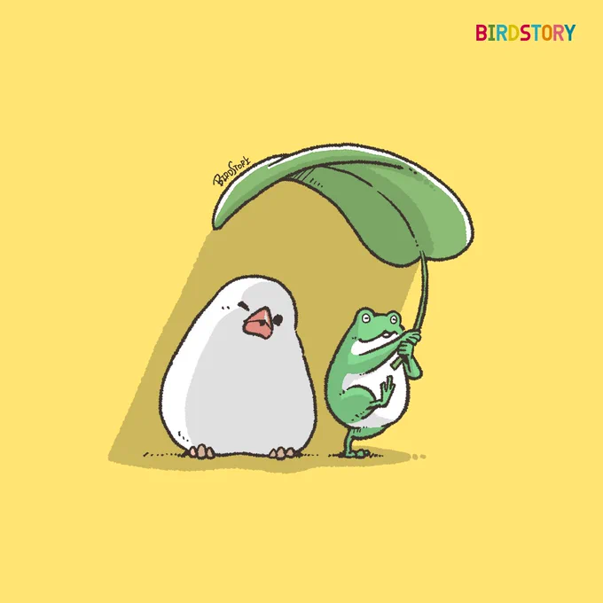 おはようございます。 本日は6月27日、日照権の日とのことです #BIRDSTORY #ブンチョウ #カエル