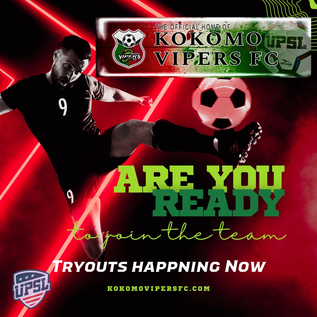 Tryout for the fall team.  kokomovipersfc.com