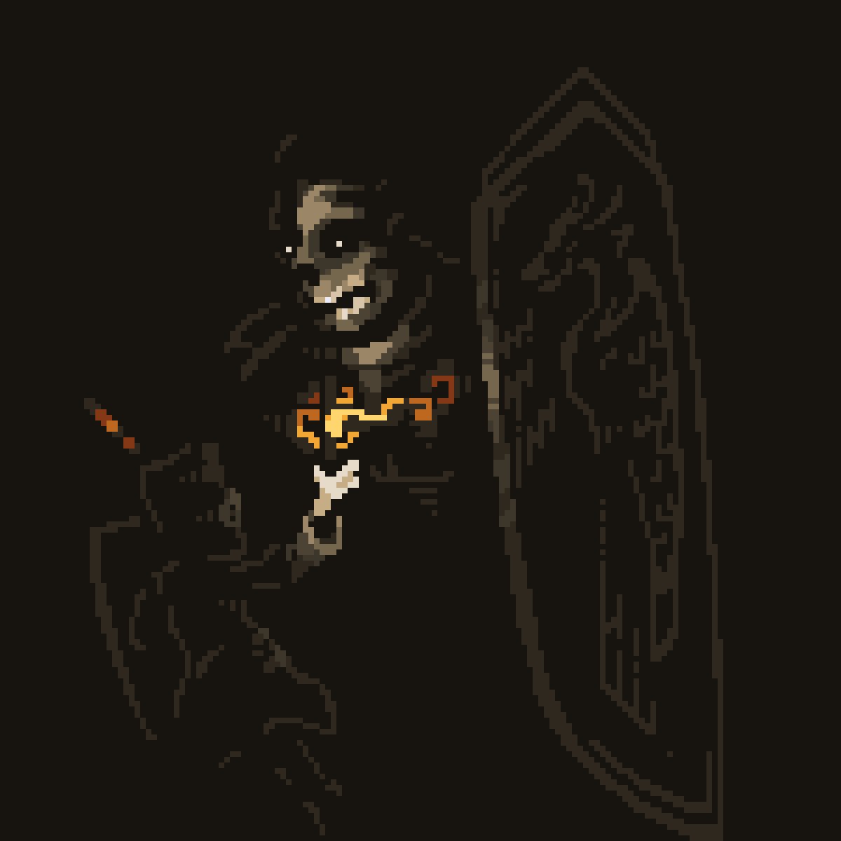 <a href="/Pixel_Dailies/">Pixel Dailies</a> #GreatShield #pixelart

Larger... Stronger... run