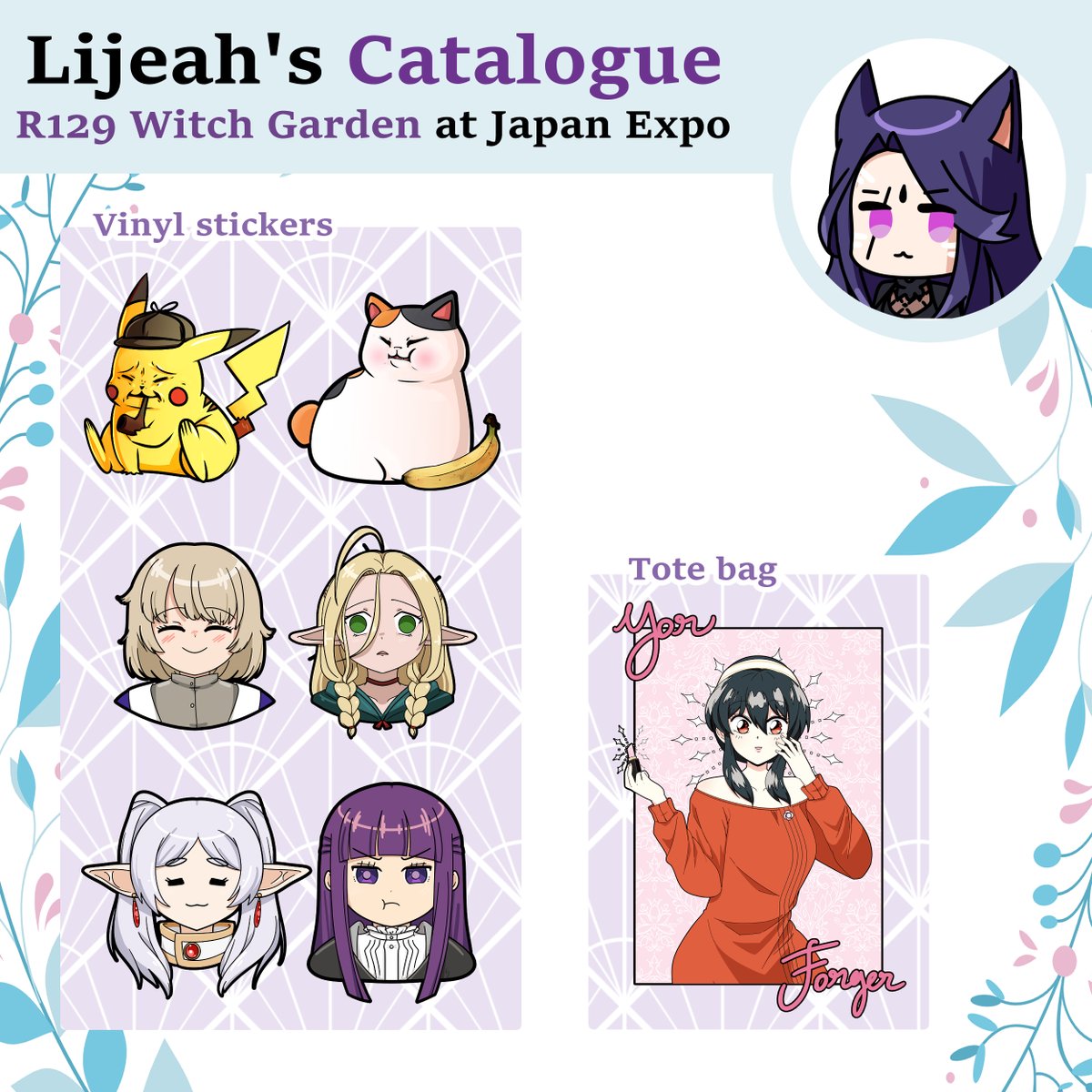 Lijeah's tweet image. ✨Here's my catalogue for Japan Expo Paris 2024✨
I will be at booth R129 in hall 5A! Come see me!!
I can take reservations, feel free to DM me 😊