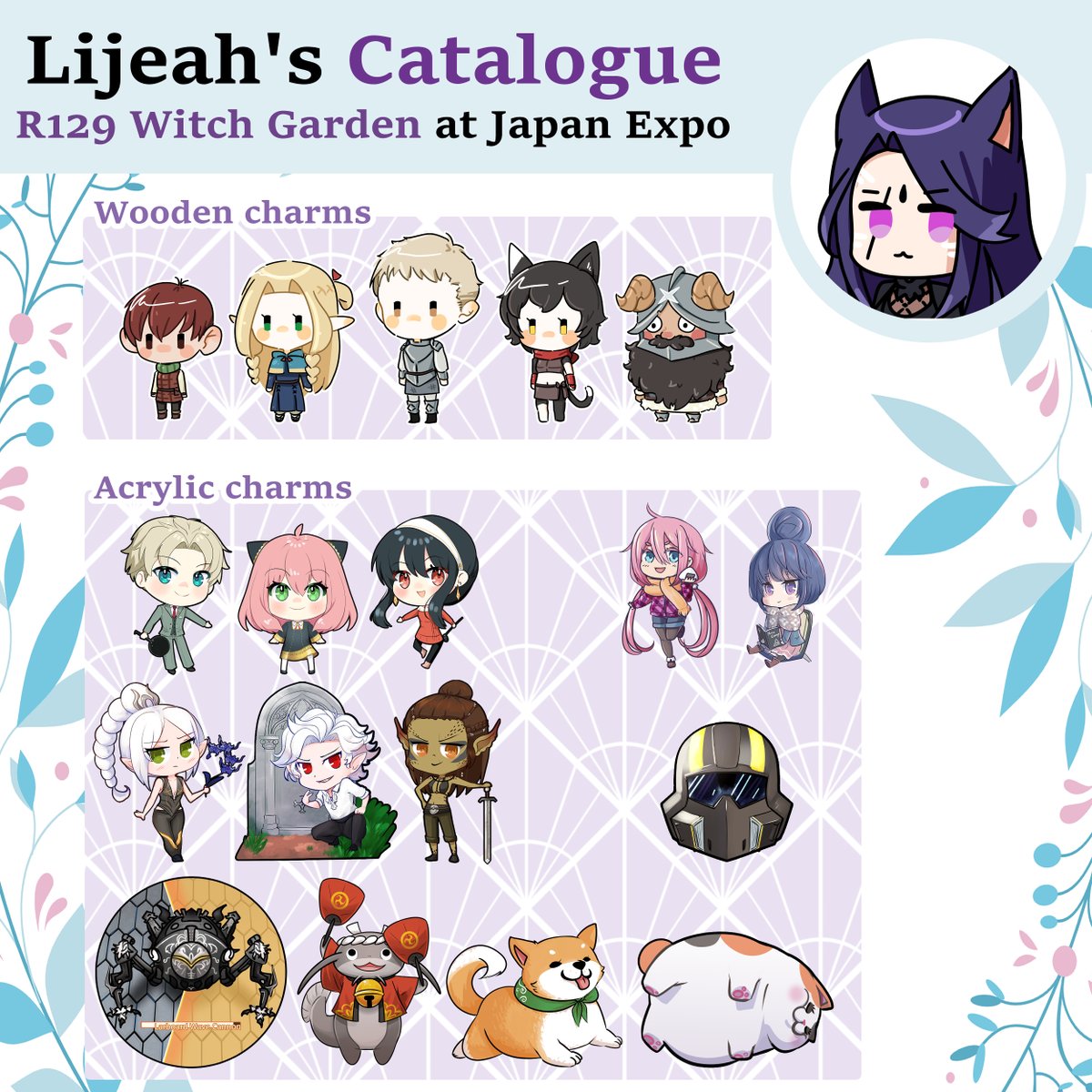Lijeah's tweet image. ✨Here's my catalogue for Japan Expo Paris 2024✨
I will be at booth R129 in hall 5A! Come see me!!
I can take reservations, feel free to DM me 😊