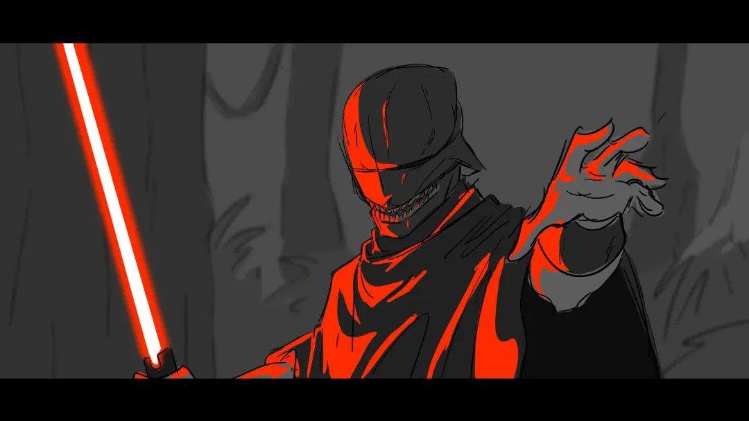 ArtInAugust's tweet photo. Last night's episode of The Acolyte went hard. Had to do some shot studies to channel that energy #TheAcolyte https://t.co/X3kKjlwY9W